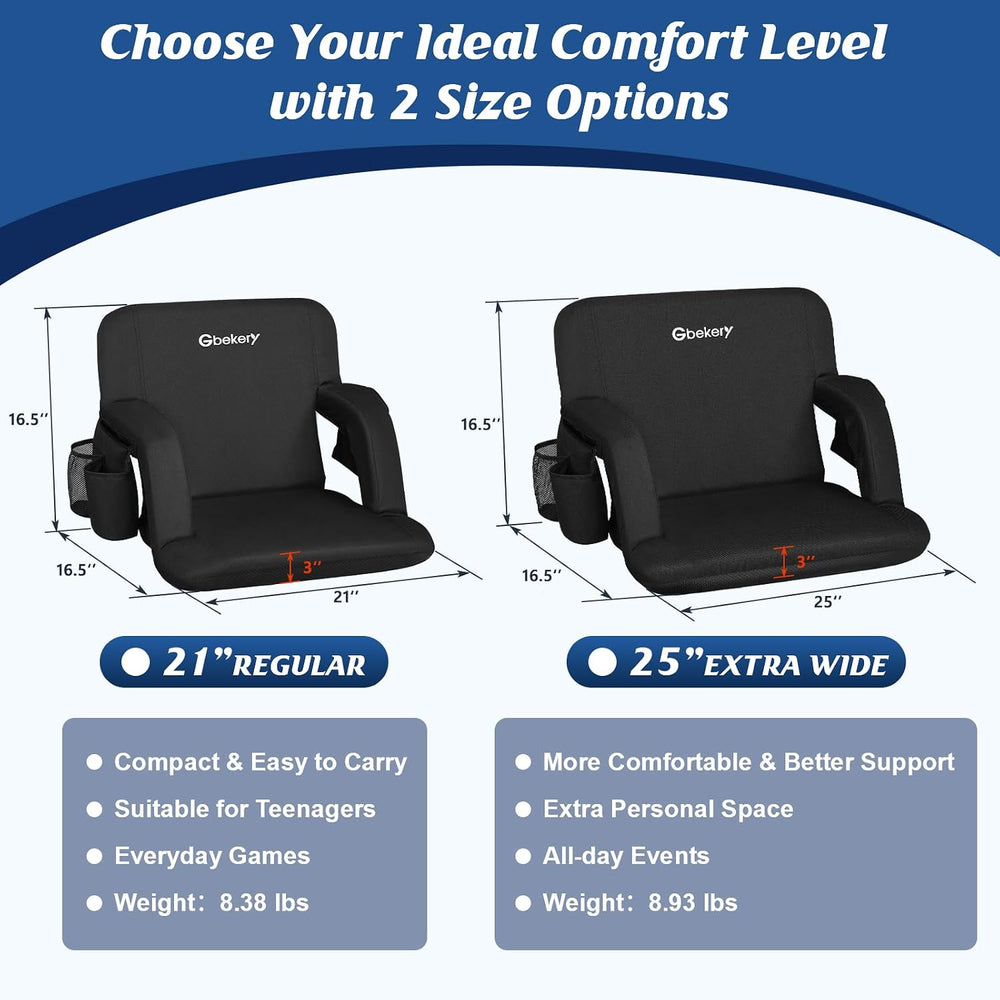Gbekery Stadium Seats with Back Support for Bleachers