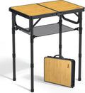 Anbte 2ft Camping Table Foldable, 24" x 16" Small Folding Table Portable