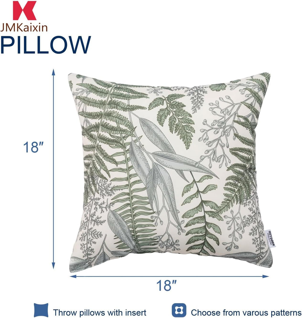 Outdoor Pillows 18×18 Inch Decorative Throw Pillows with Inserts