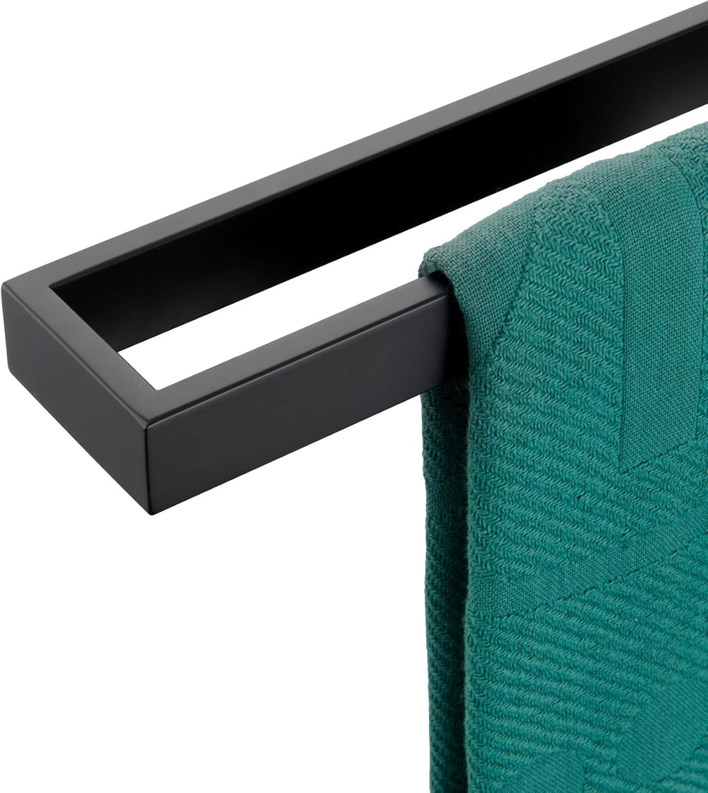 KOKOSIRI Towel Bar Matte Black Bath Towel Holder 20-Inch Kitchen Rack Stainle...