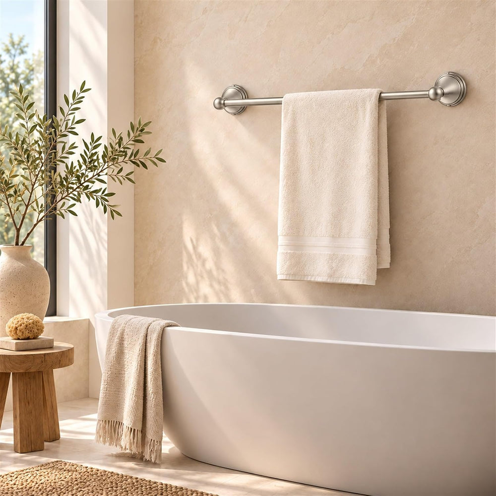 8Pcs Brushed Nickel Bathroom Accessories Set Towel Racks for Bathroom
