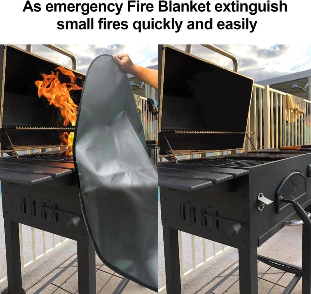 UBeesize 38" Heavy Duty Grill Mat & Fire Blanket