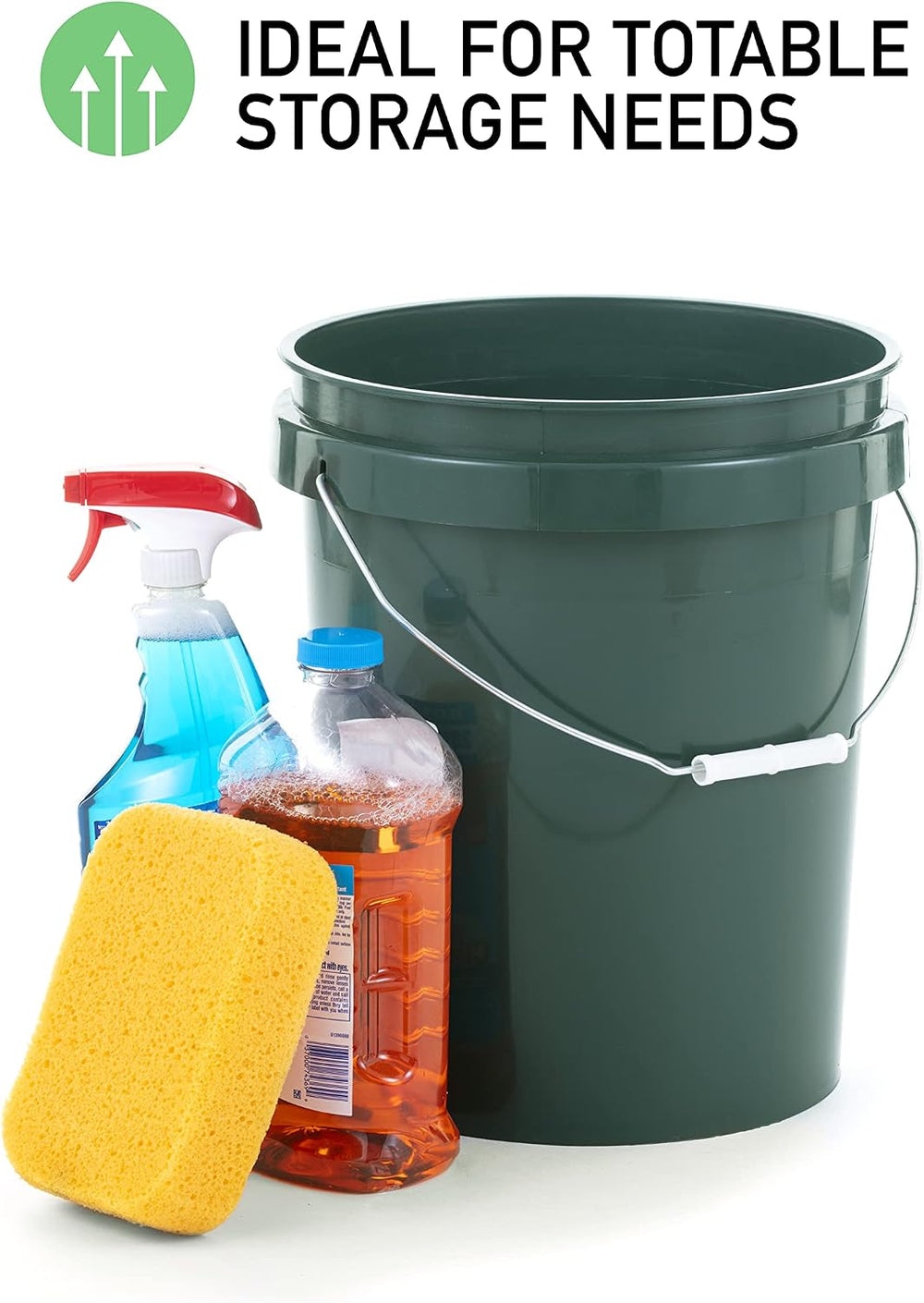 United Solutions ECOSense 5 Gallon Bucket, 3 Pack, 90% Recycled