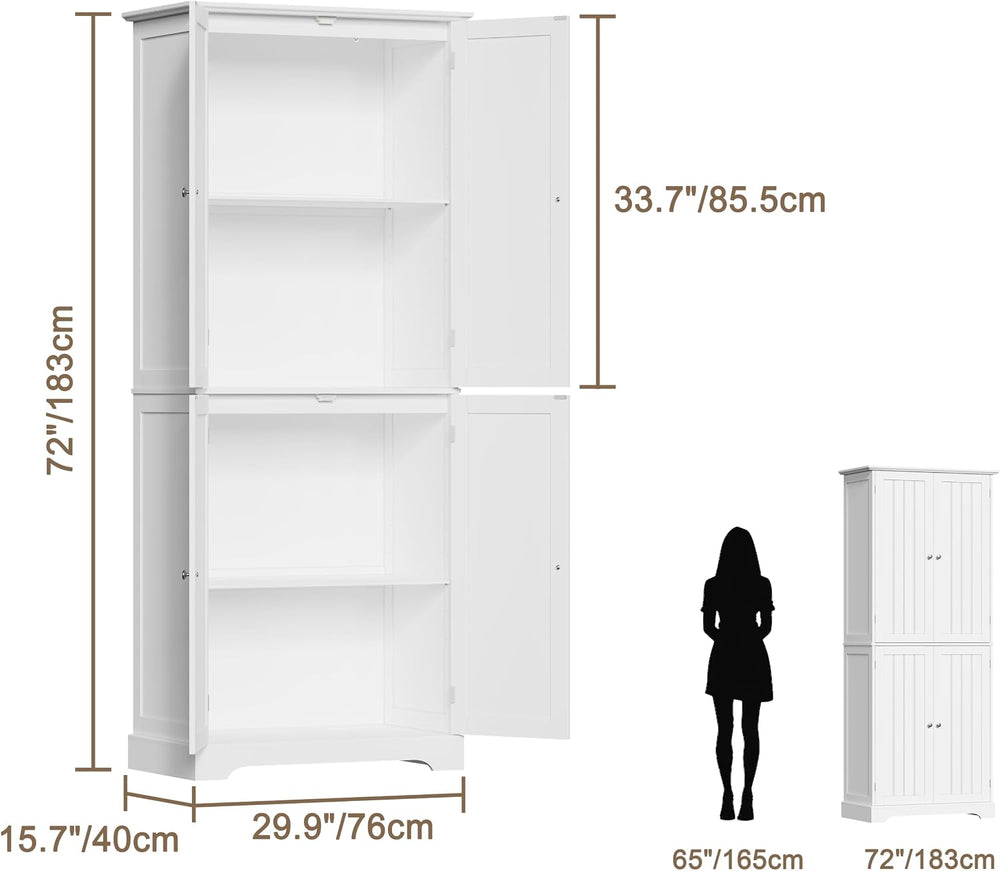 ChooChoo Bathroom Floor Cabinet with Adjustable Shelves