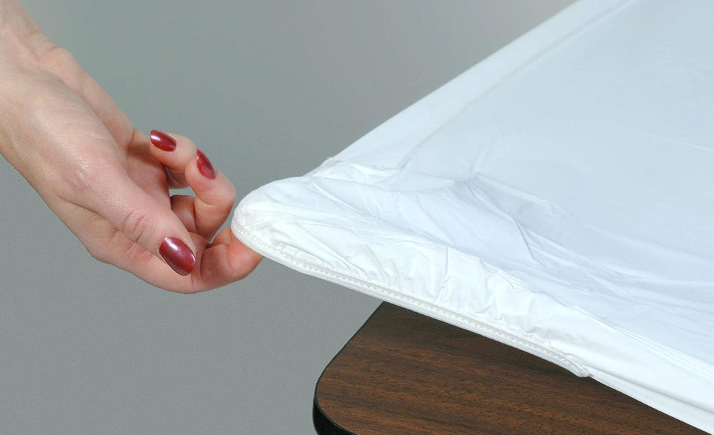 Kwik-Covers 6' Rectangle Plastic Table Covers 30" x 72", Bundle...