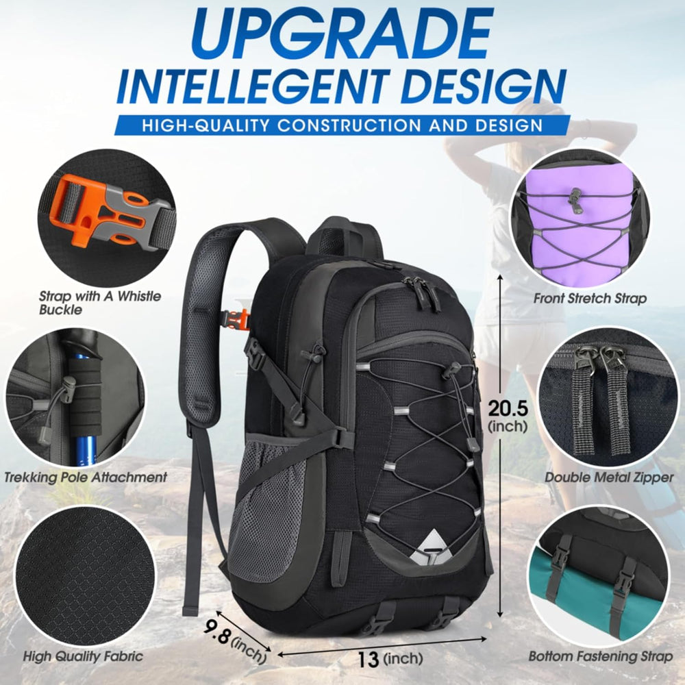 IGOLUMON Hiking Backpack 40L Packable Lightweight Camping Daypack Men Women