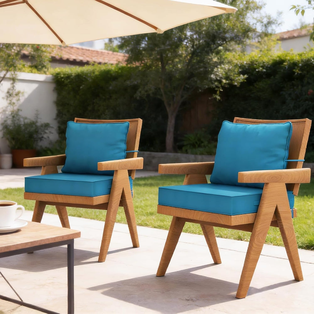 24x28“ Outdoor Deep Seat Cushions Set of 4, Patio Replacement Foam Cushions f...