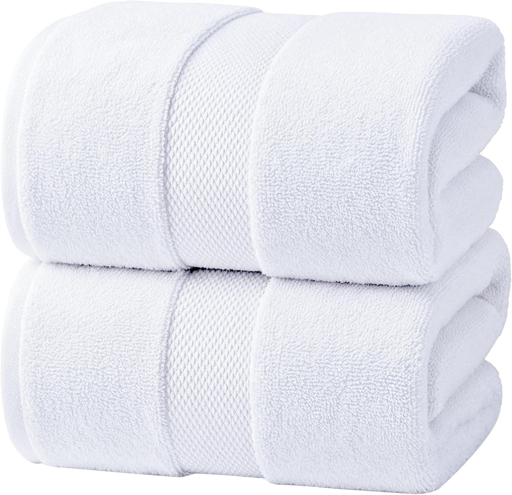Infinitee Xclusives Bath Sheets Extra Large - 2 Pack - 600 GSM |35" x 70...