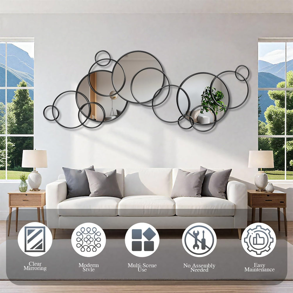 Wall Mirror Decorative Large Black Decorative Mirrors for Wall Decor
