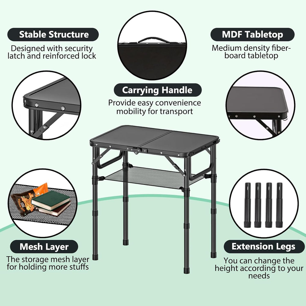 YihuiKo Folding TV Tray, Lightweight Portable Small Folding Table