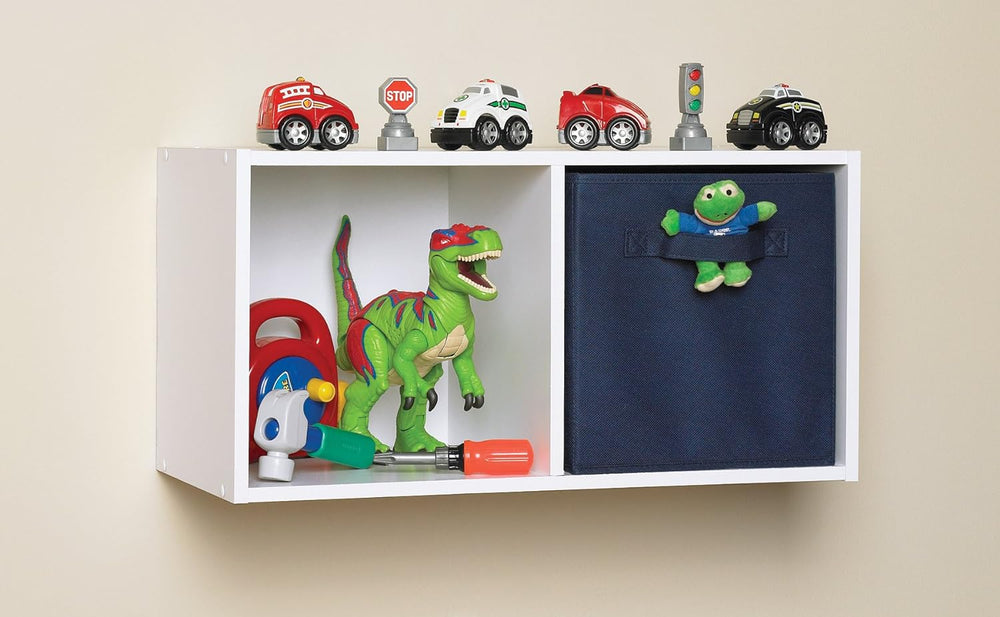 ClosetMaid Cubeicals 2 Cube Storage Shelf Organizer Bookshelf, Stackable or H...