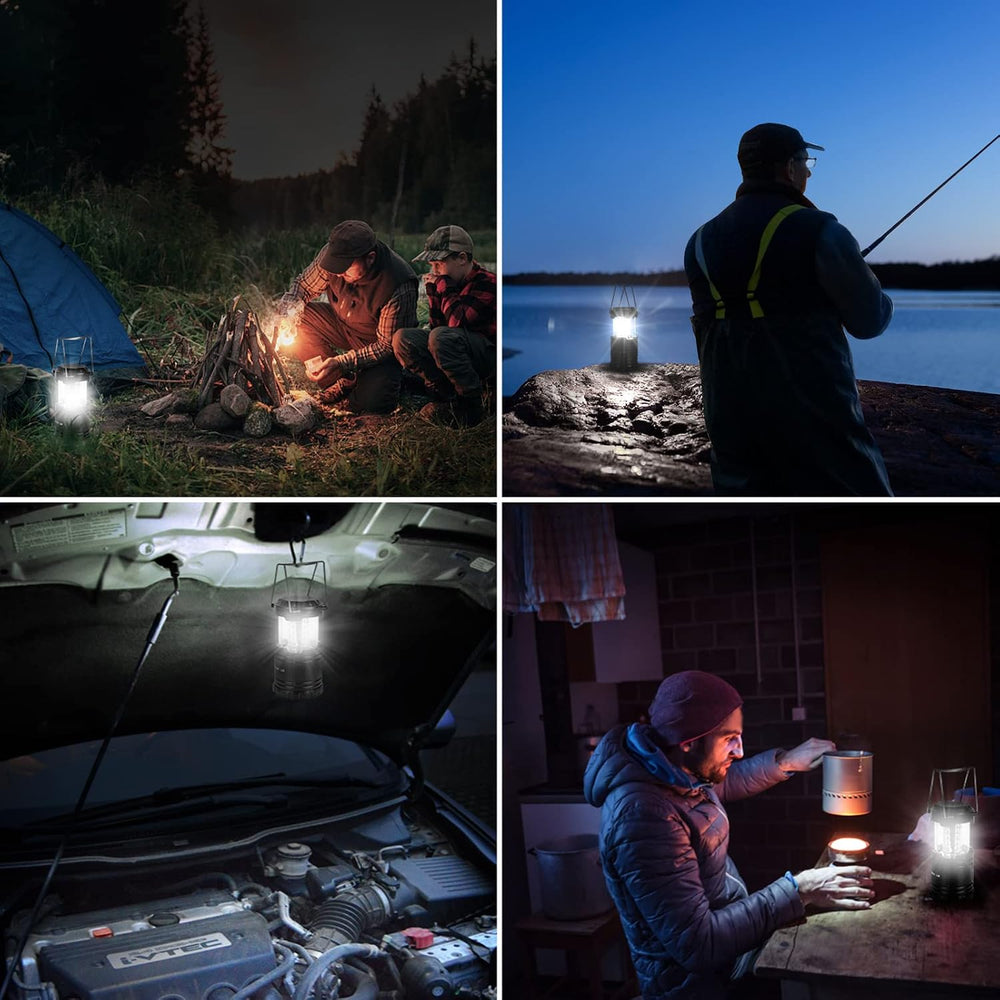 Lepro LED Camping Lanterns, 4 Pack, Collapsible, IPX4 Water Resistant