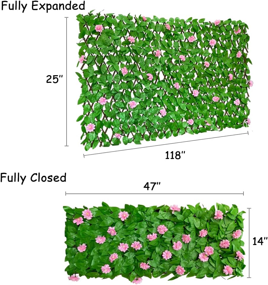 GLANT Expandable Fence Privacy Screen for Balcony Patio Outdoor,Decorative Fa...