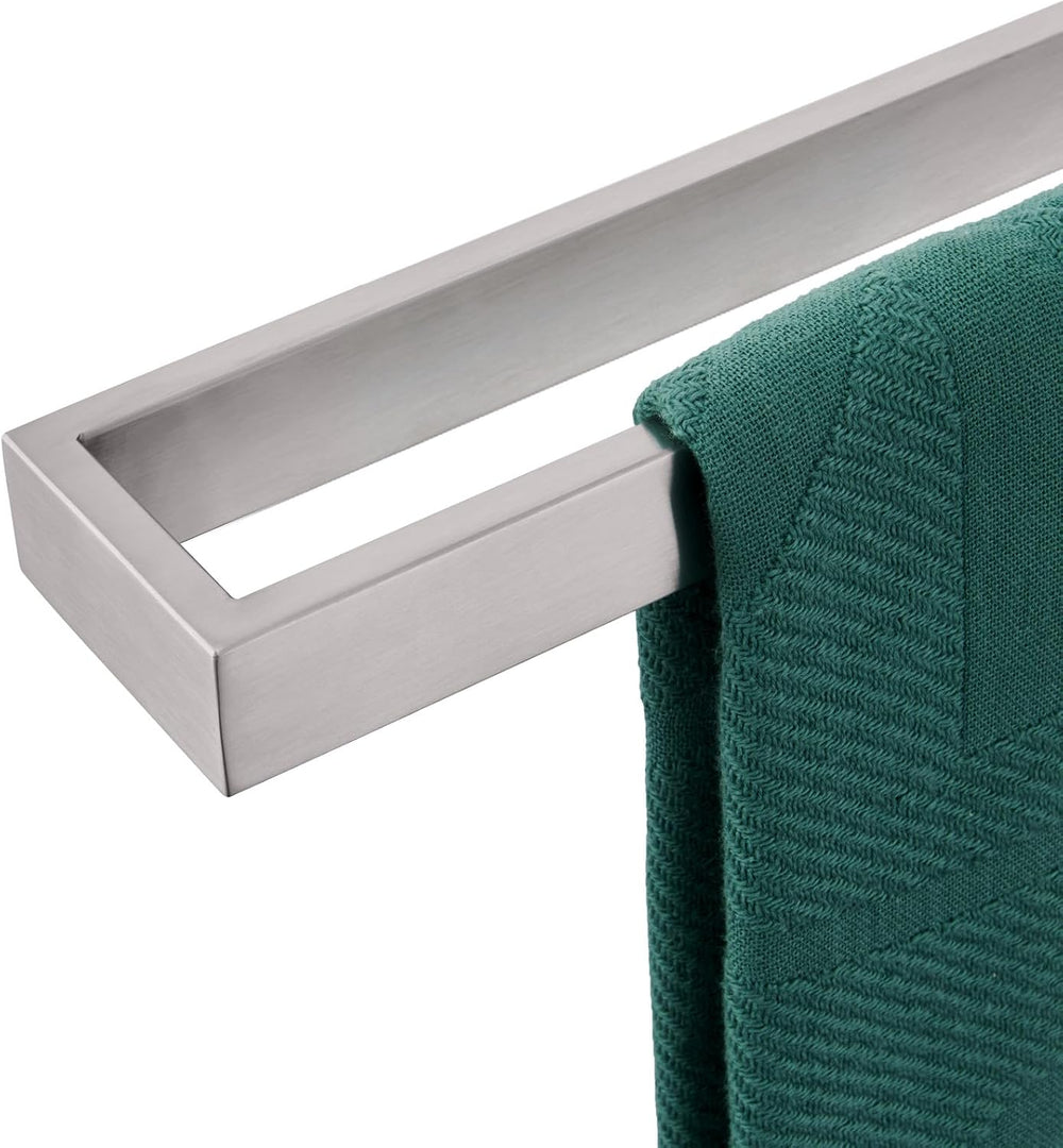 KOKOSIRI Towel Bar Brushed Nickel Bath Towel Hanger Holder 20-Inch Kitchen Ra...