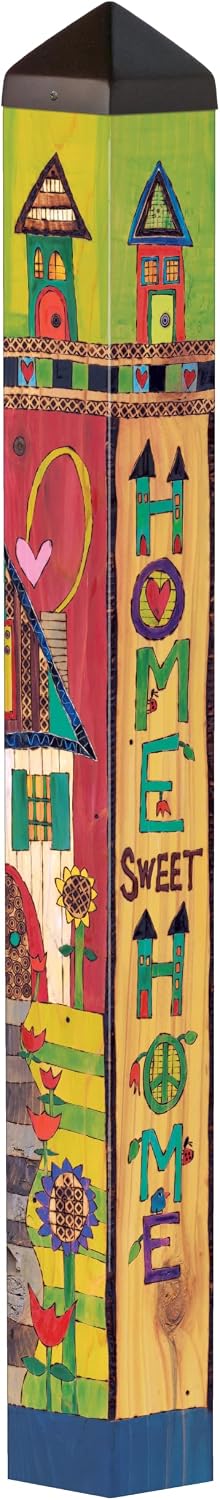 Studio M Art Pole, PVC Weather Resistant Pole with Vinyl Bowl 40 inches Tall ...