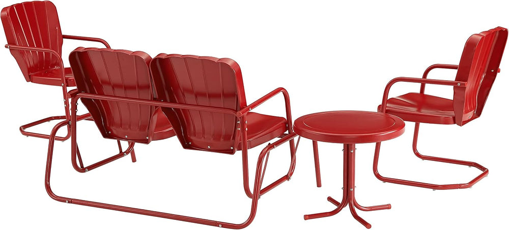 Crosley Furniture Ridgeland 4-Piece Loveseat Glider Set