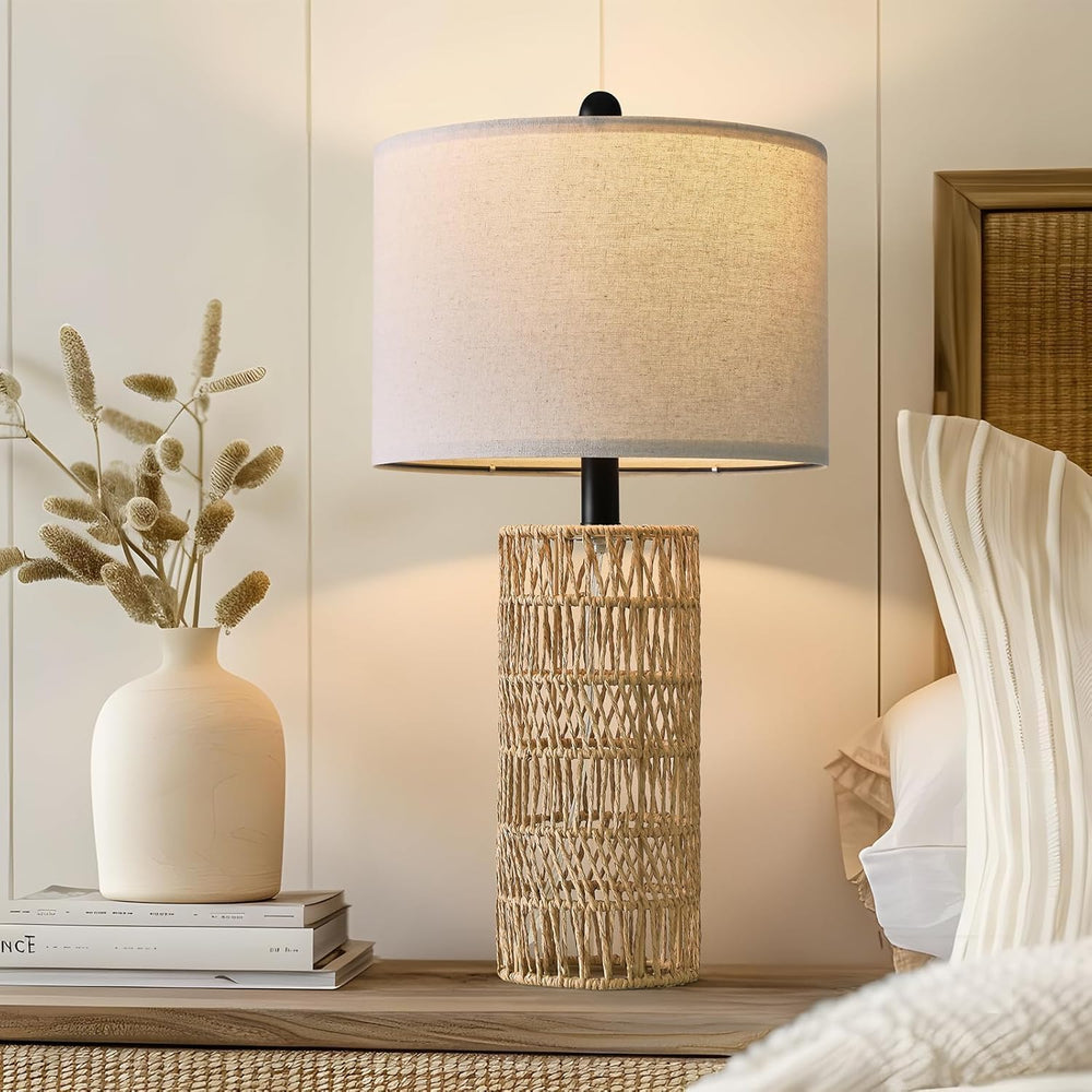 OYEARS 22.5" Boho Table Lamps Set of 2 for Living Room, Bedside Lamp for...