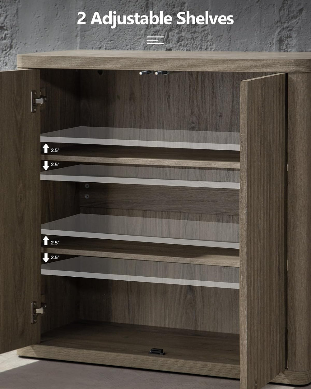 SICOTAS Buffet Cabinet with Storage 34.6" Sideboard Accent Modern Creden...