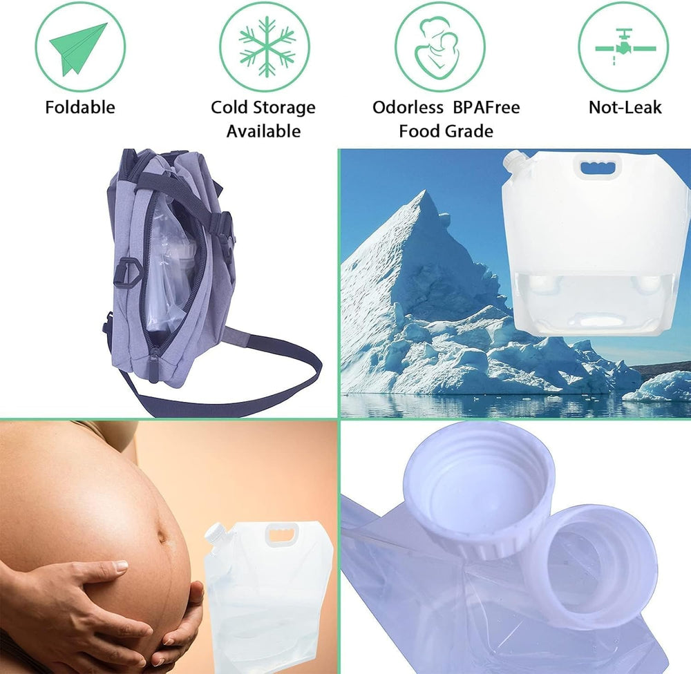 16-Pack Collapsible Water Containers (2.6 Gallon / 10L Each)