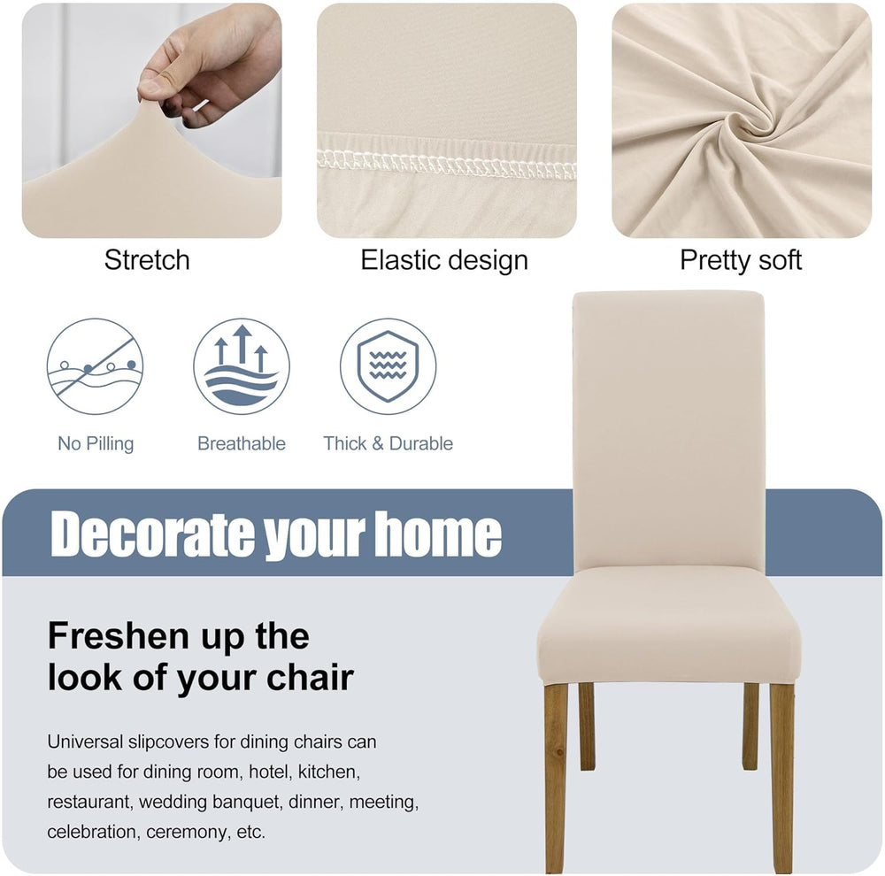 Dining Chair Covers, Stretch Seat Covers, Washable Furniture Protector