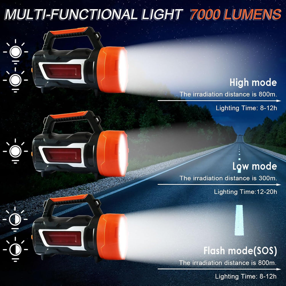 LED Rechargeable Hand Crank Flashlight