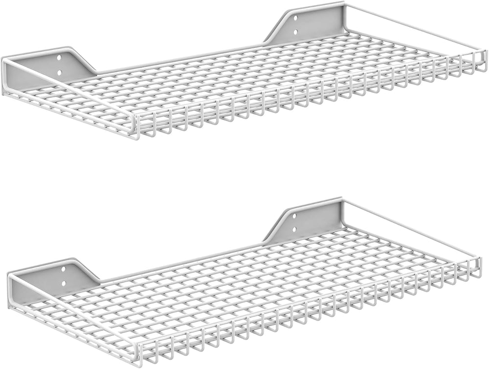 WALMANN 2-Pack Garage Wall Shelf, 23.5" x 12" Wall-Mounted Storage ...