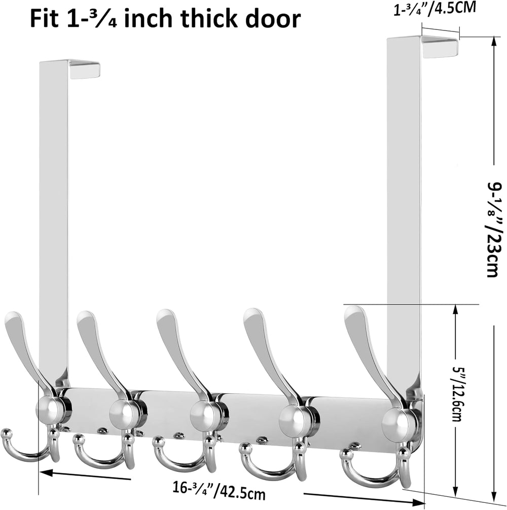 WEBI Over The Door Hooks,Triple Hooks for Hanging,Door Hanger,Over The Door T...