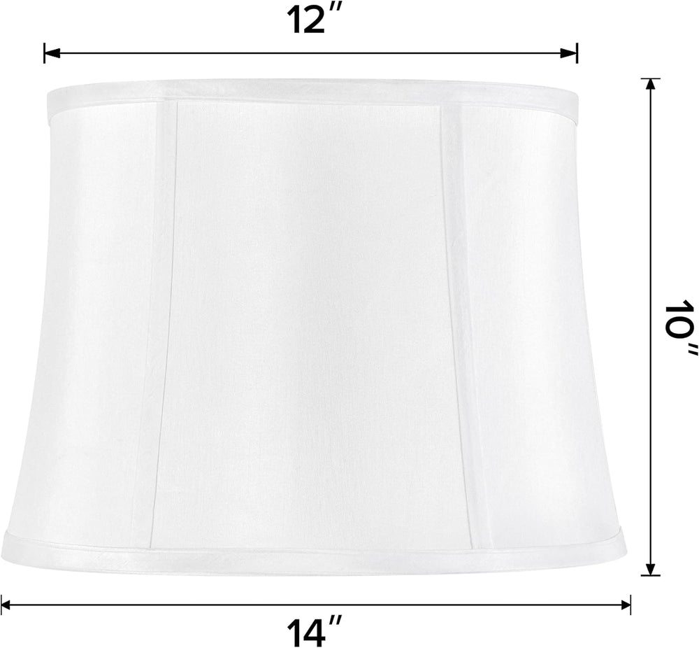 GO&SO Drum Lamp Shades Set of 2,12"x14"x10" Medium Lampsha...