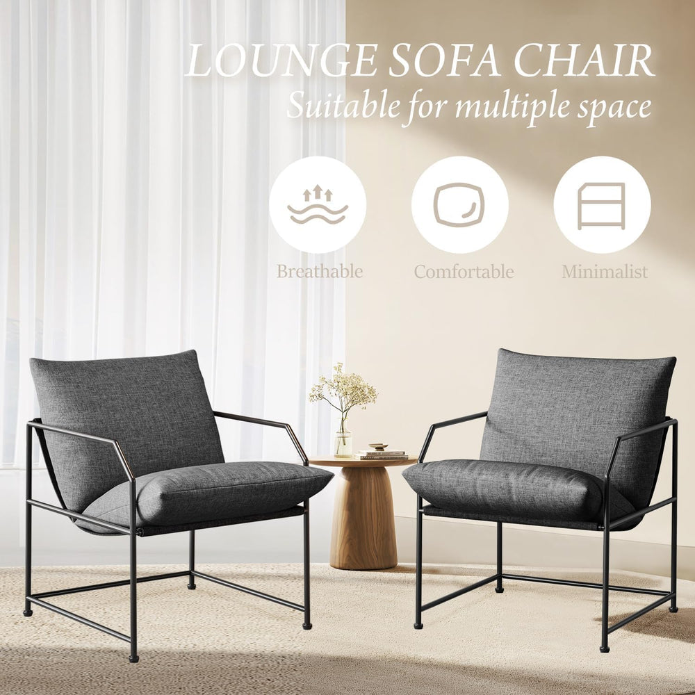 Accent Chair Living Room Chairs Comfy Reading Chair for Bedroom Upholstered L...