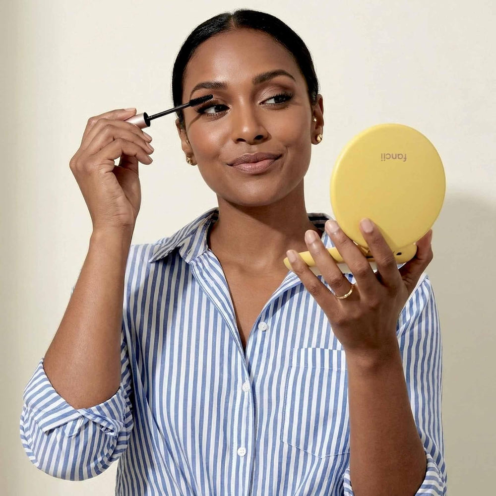Fancii Taylor Travel Makeup Mirror with LED Light, Rechargeable, 10x /1x Magn...