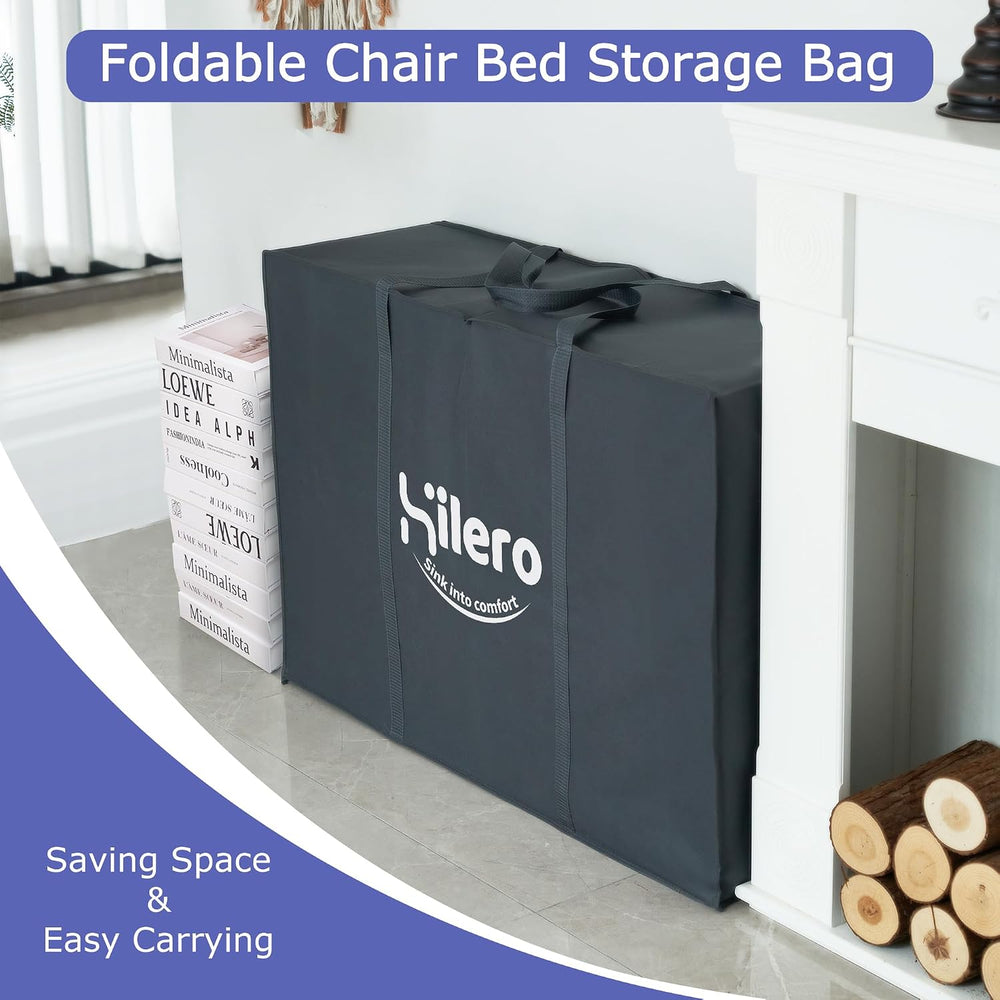 Folding Sofa Bed, Convertible Sleeper Chair Bed, Floor Sofa with Bag