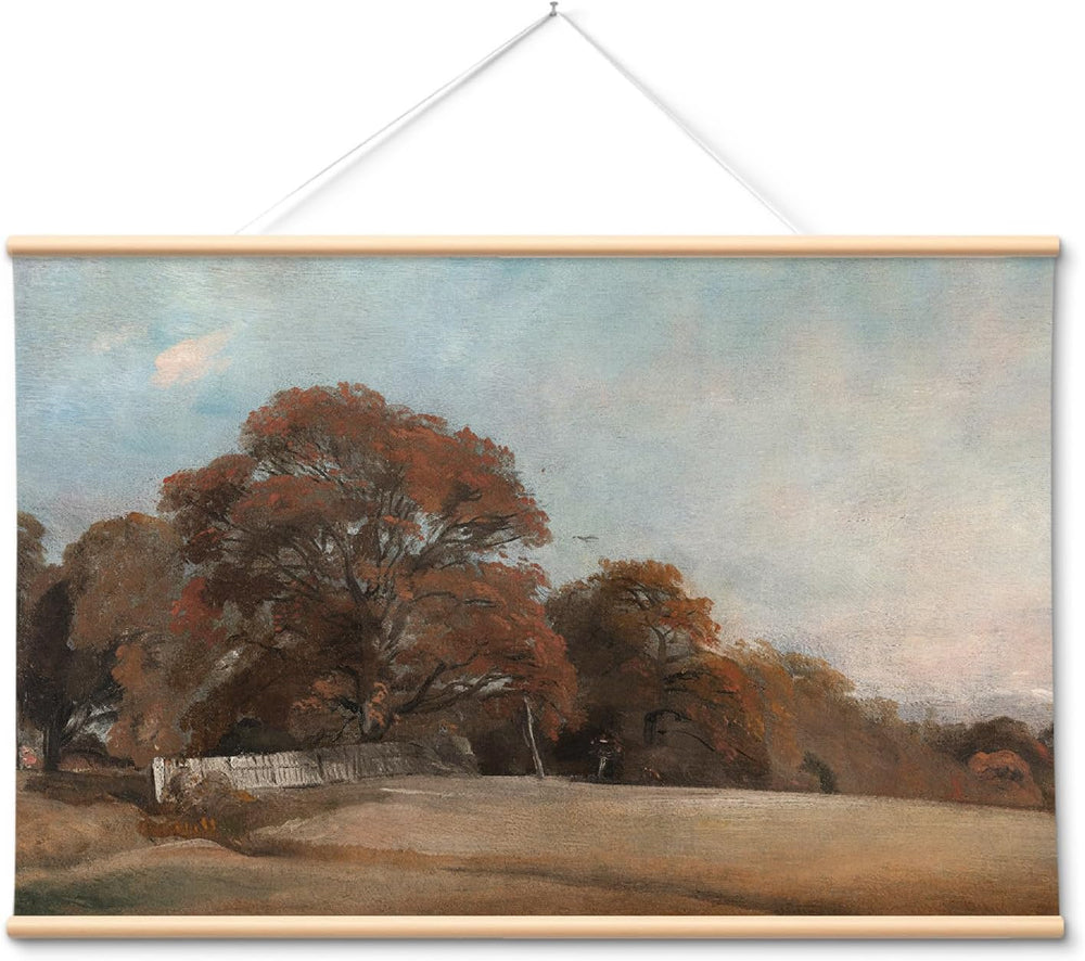 VIYYIEA Extra Large Fall Wall Art, Vintage Landscape Canvas, 36x54