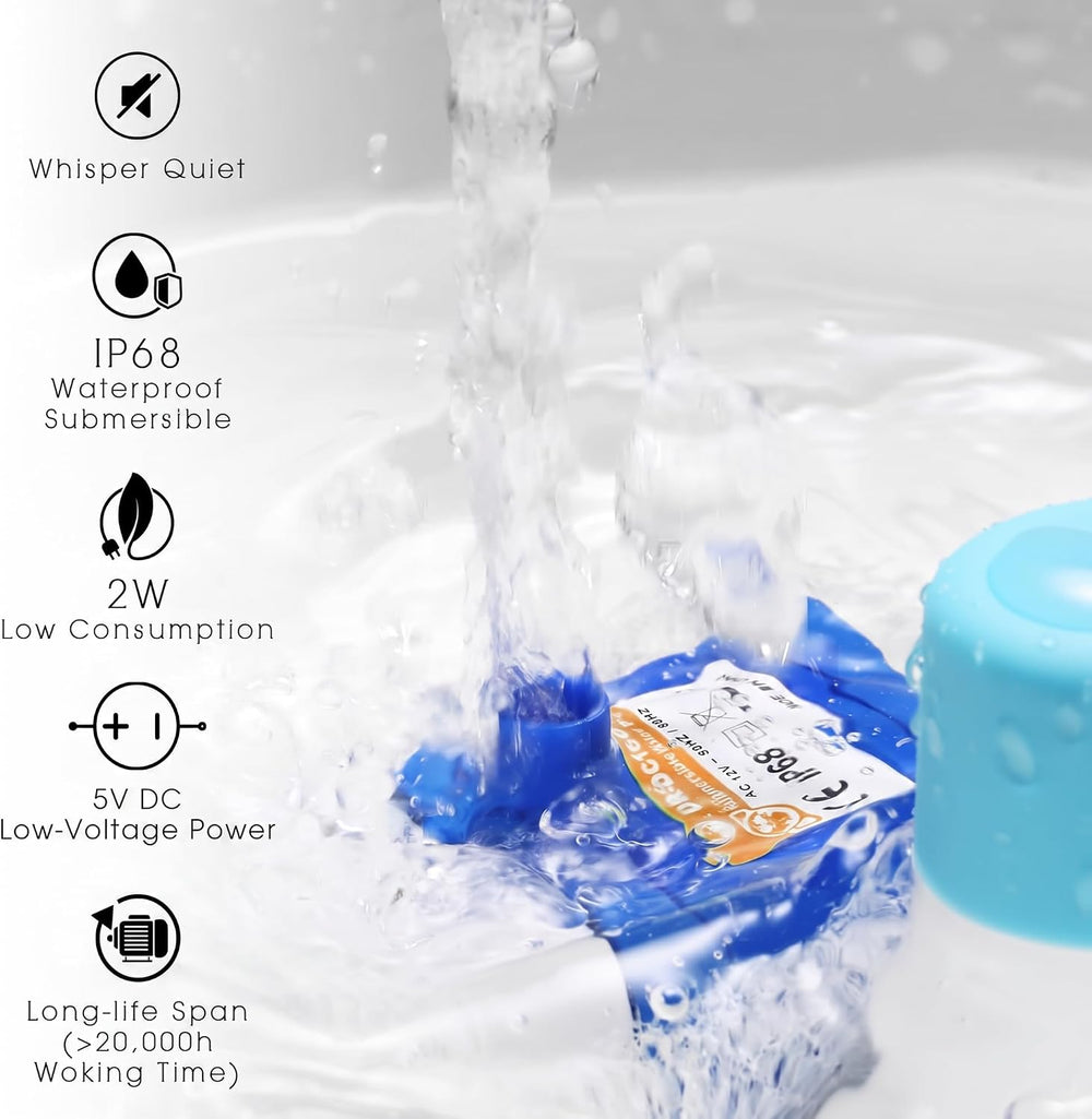 iPettie Tritone Ceramic Cat Water Fountain, Heavy-Duty Waterer for Pets