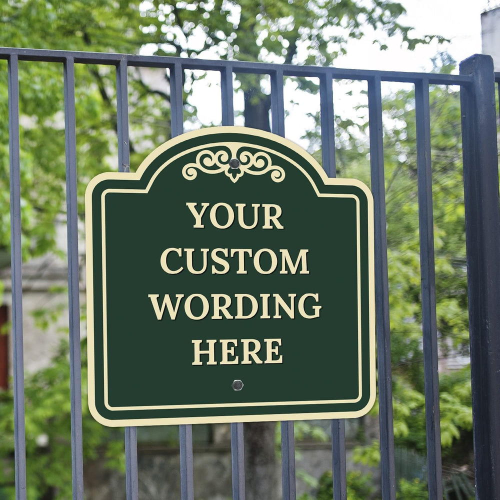 Custom Decorative Sign, Personalized Metal Sign for Business, Driveway, Home,...