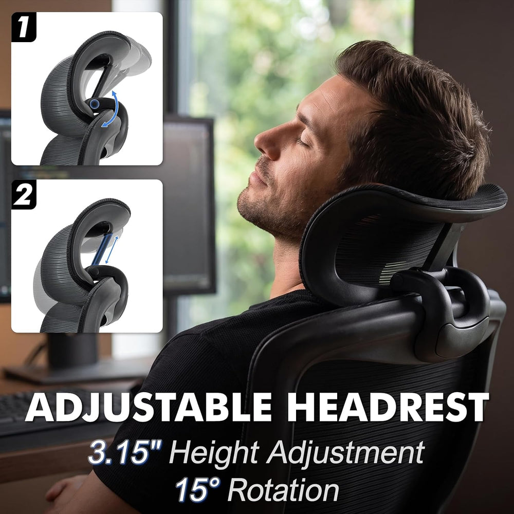 Big and Tall Office Chair, 600lbs Executive Chairs Heavy Duty