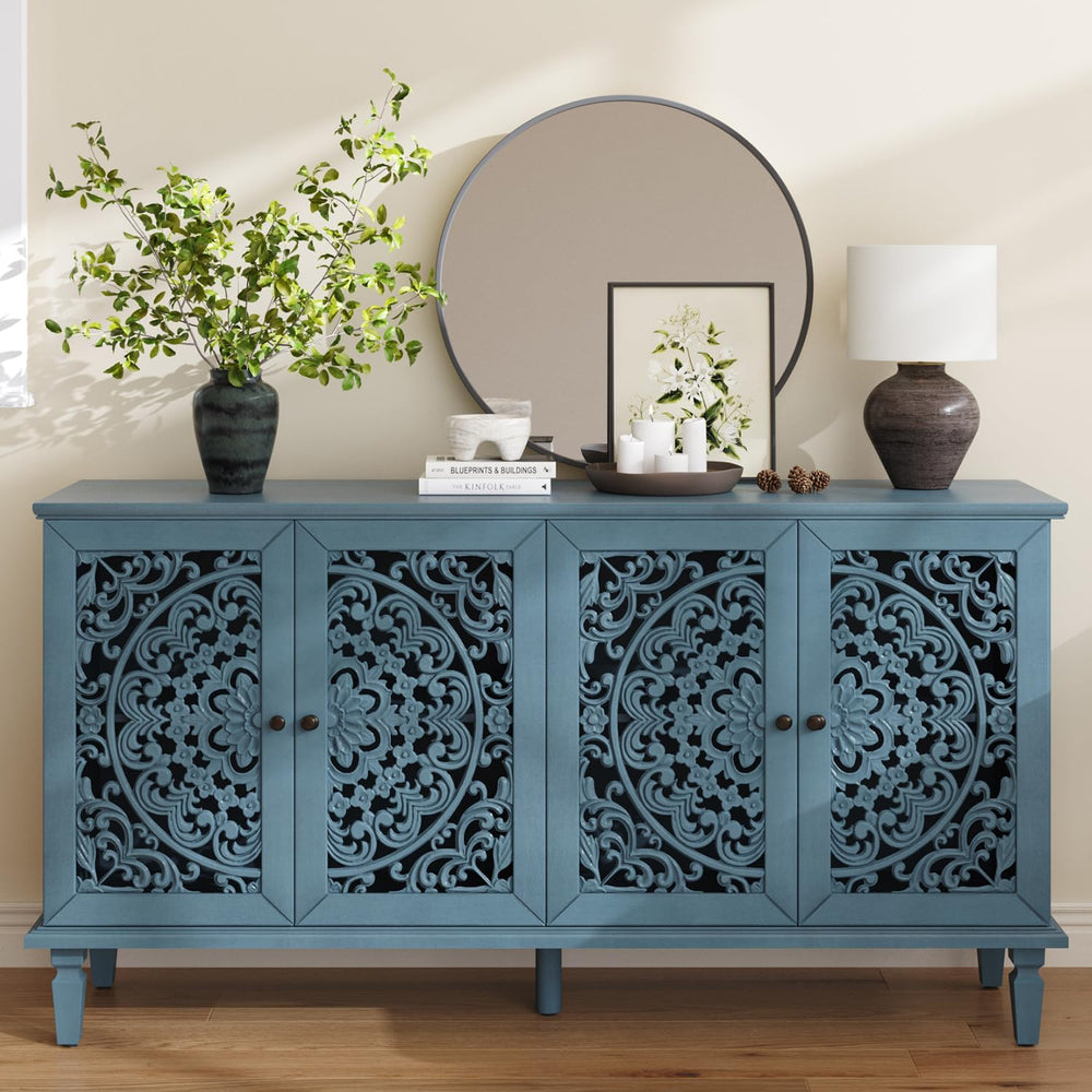 60" Sideboard Buffet Cabinet with Storage Accent Cabinet Credenza