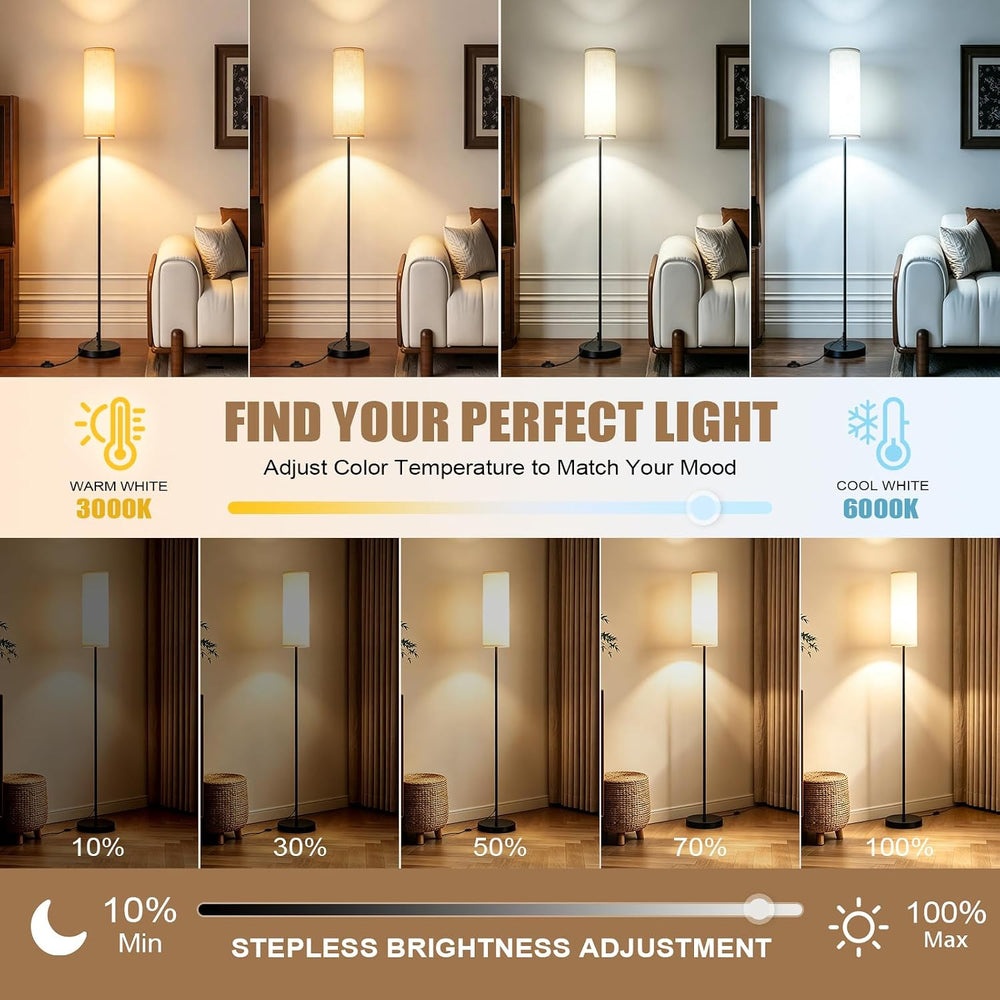 Floor Lamps for Living Room - Standing Lights with Remote and App