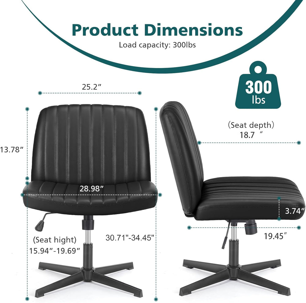 OLIXIS Criss Cross Chair, Cross Legged Vanity Chair, Home Office Desk