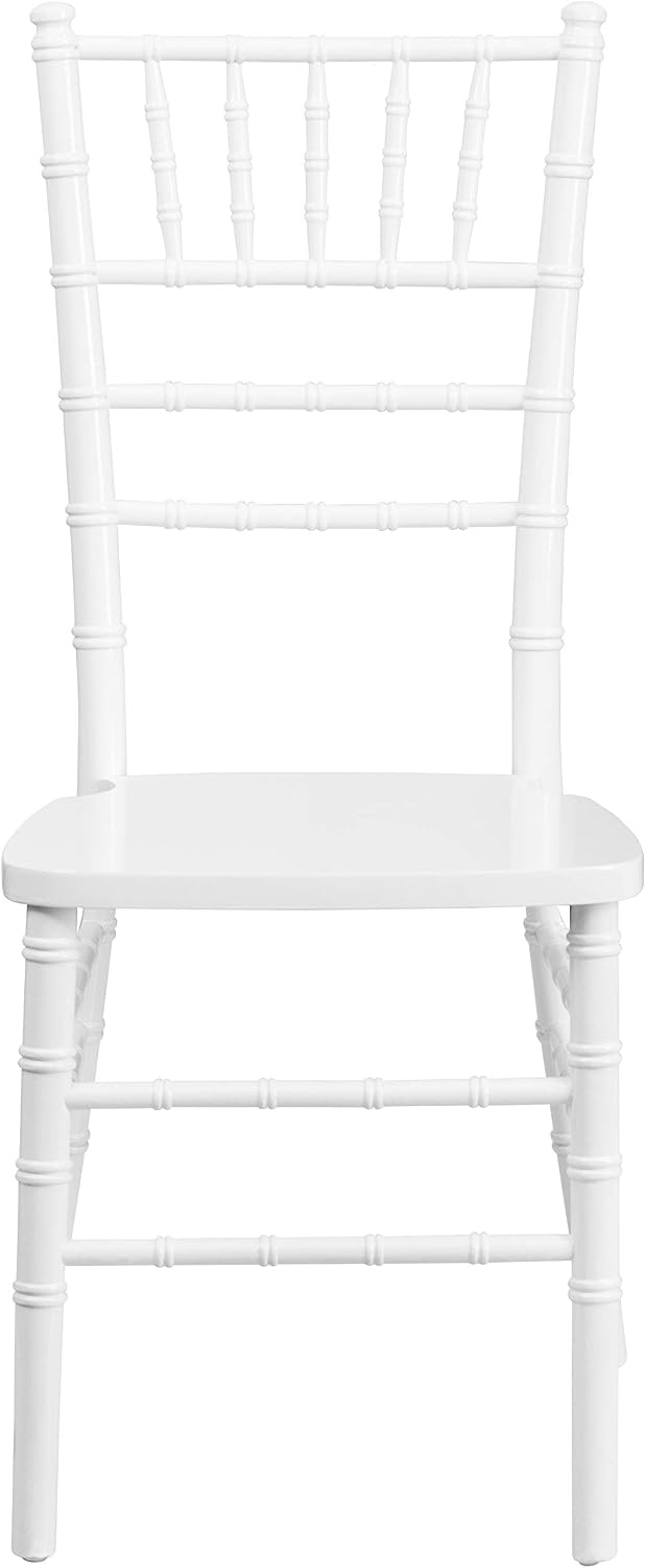 Flash Furniture Hercules Wood Chiavari Chair, White