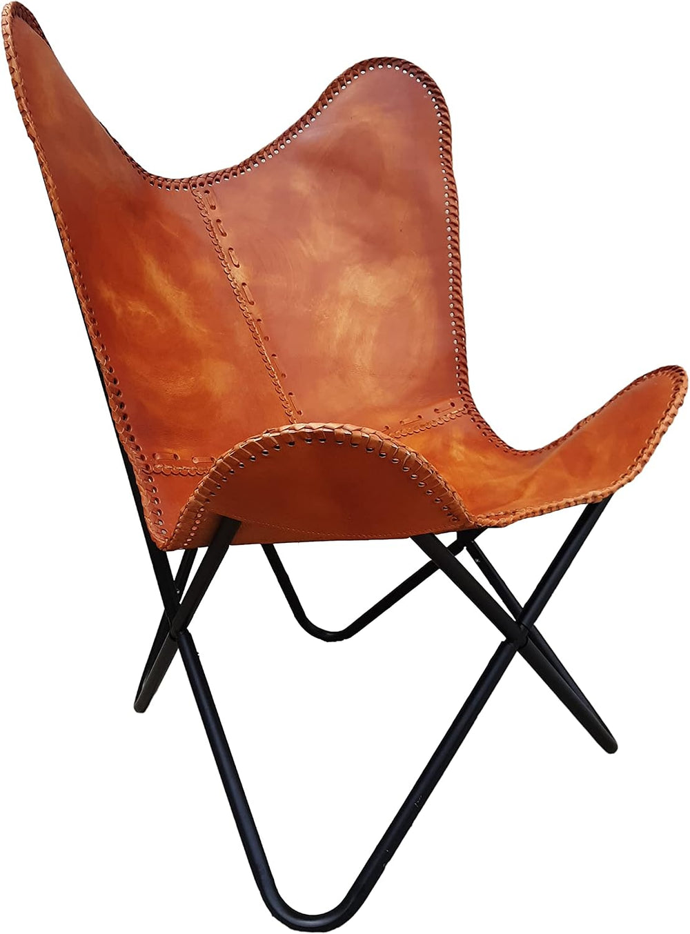 Shy Shy Let’s Touch The Sky Handmade Accent Chair Leather Living Room Chairs-...