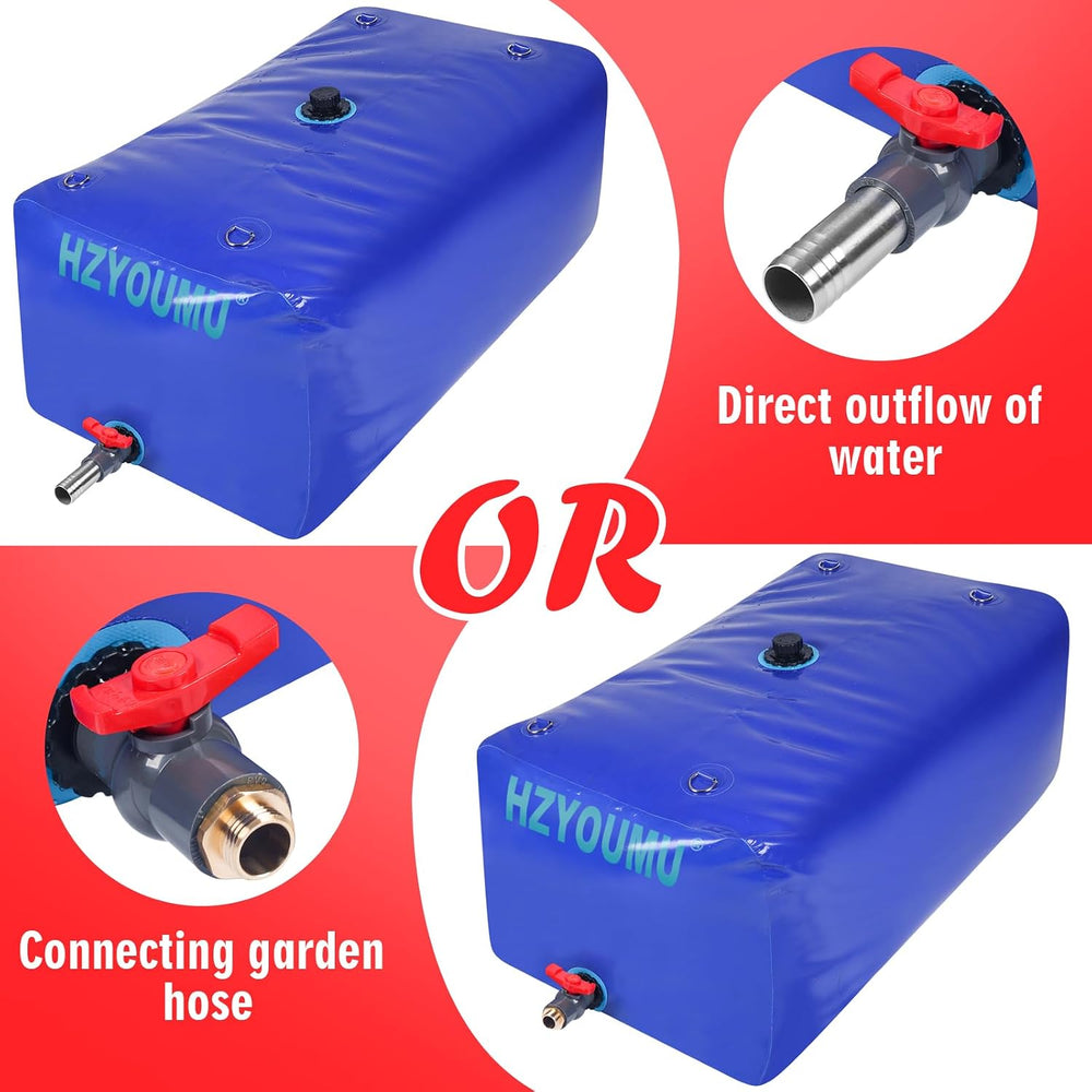 500L/130 Gal Water Storage Bladder for Outdoor Water Storage