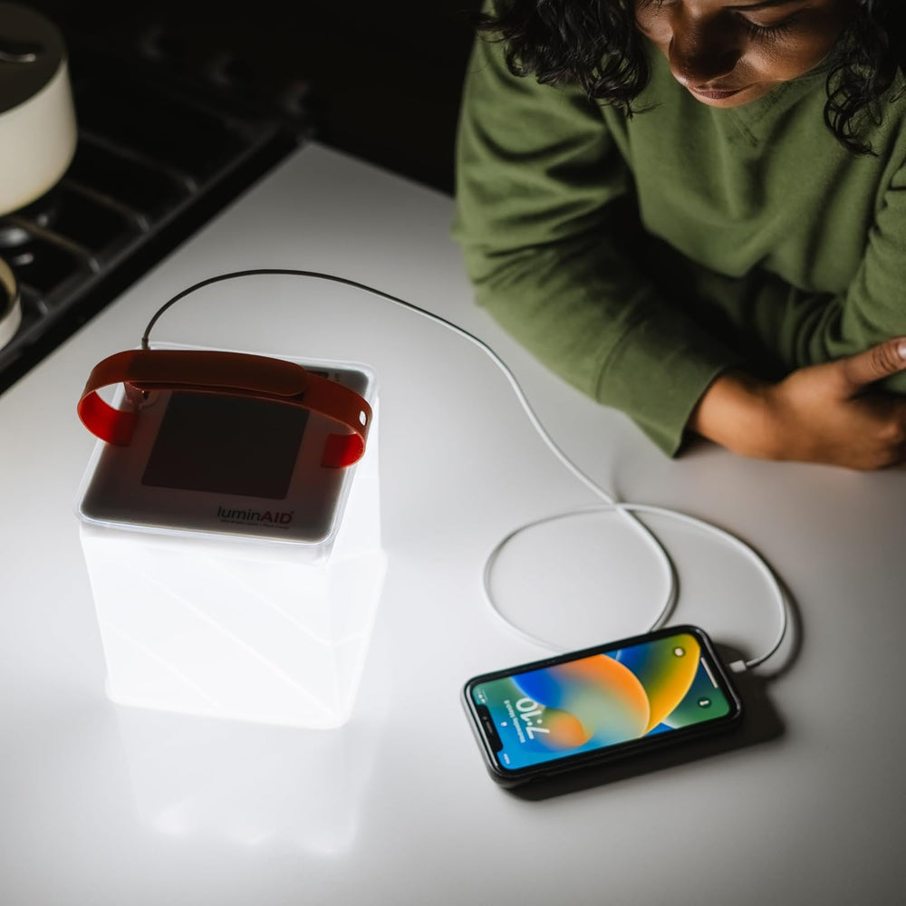 LuminAID Max 2-in-1 Inflatable Solar LED Camping Lantern & Phone Charger