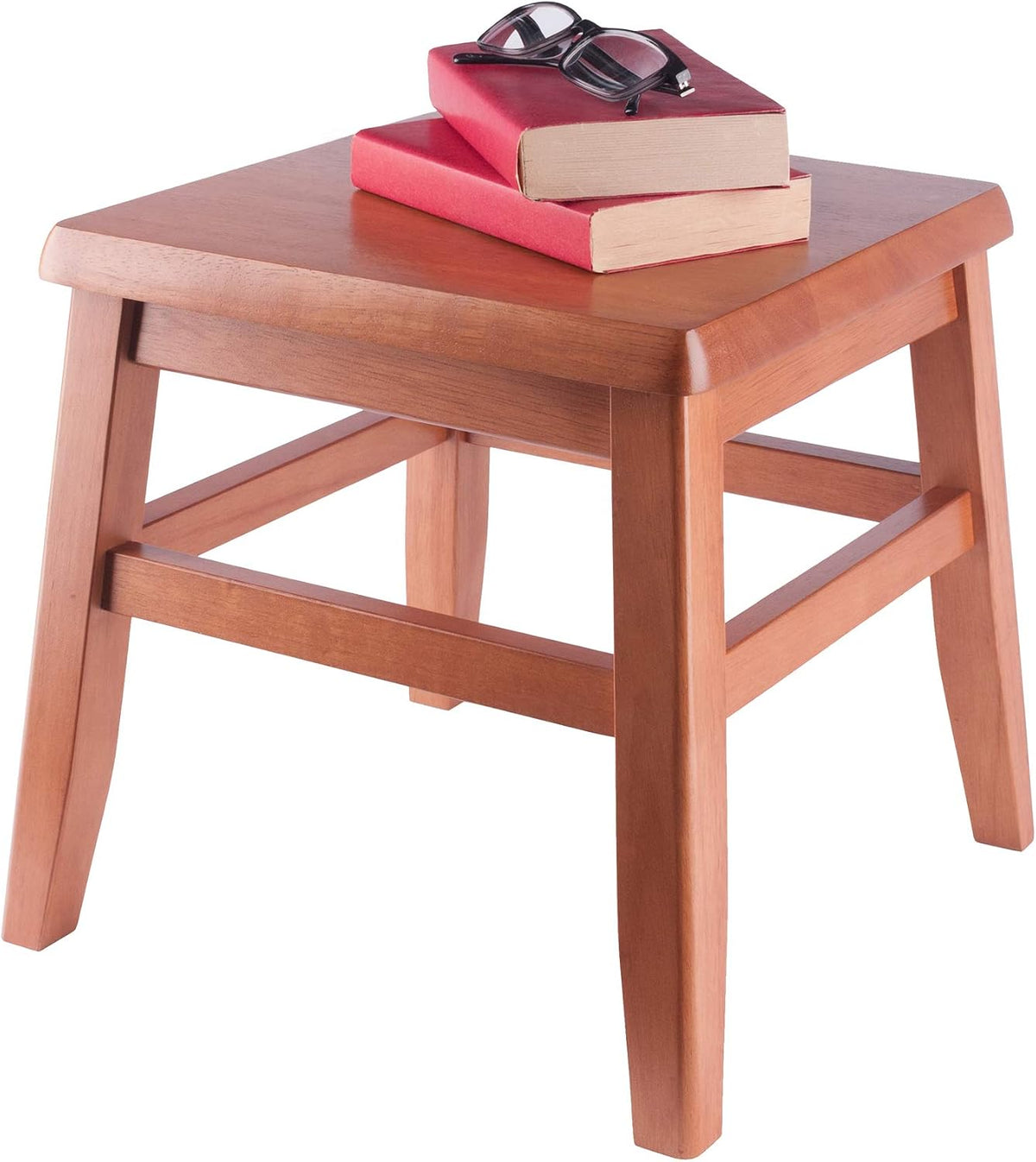 winsome kaya 2-pc step stool set, 12" high on a desk or shelf
