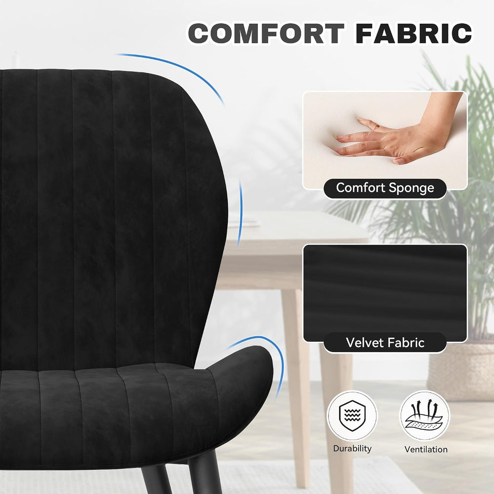 Modern Dining Room Chairs, Velvet Dining Chairs Set of 6