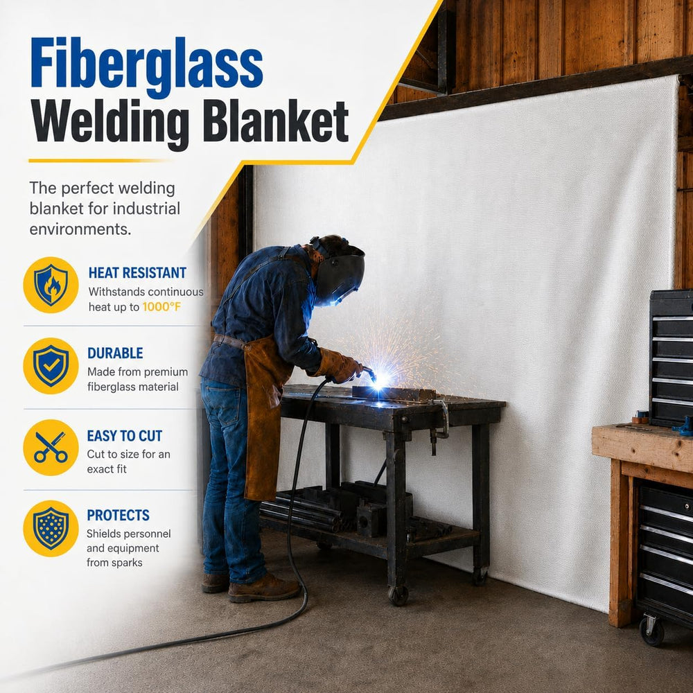 FLASLD Large Fire Blanket 6 x 8 ft, Fiberglass for Home, Kitchen & Camping