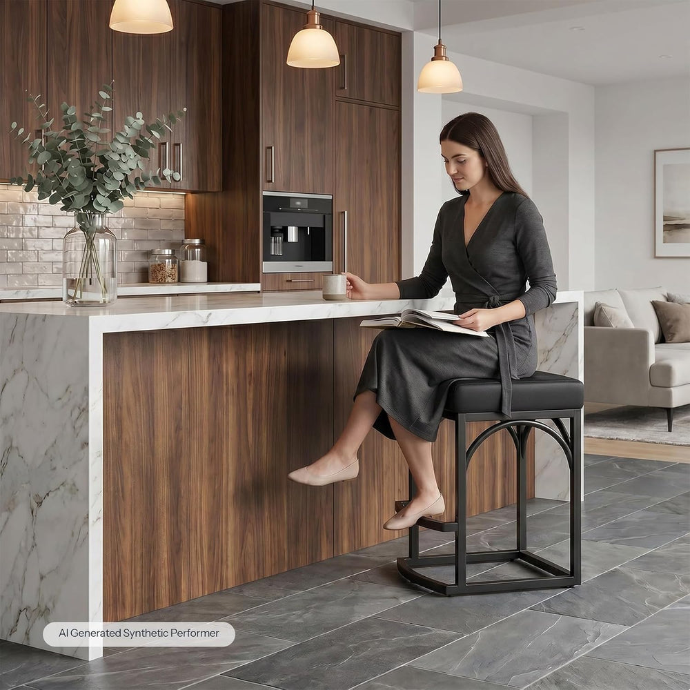 HOOBRO Bar Stools, Set of 2 Bar Stools