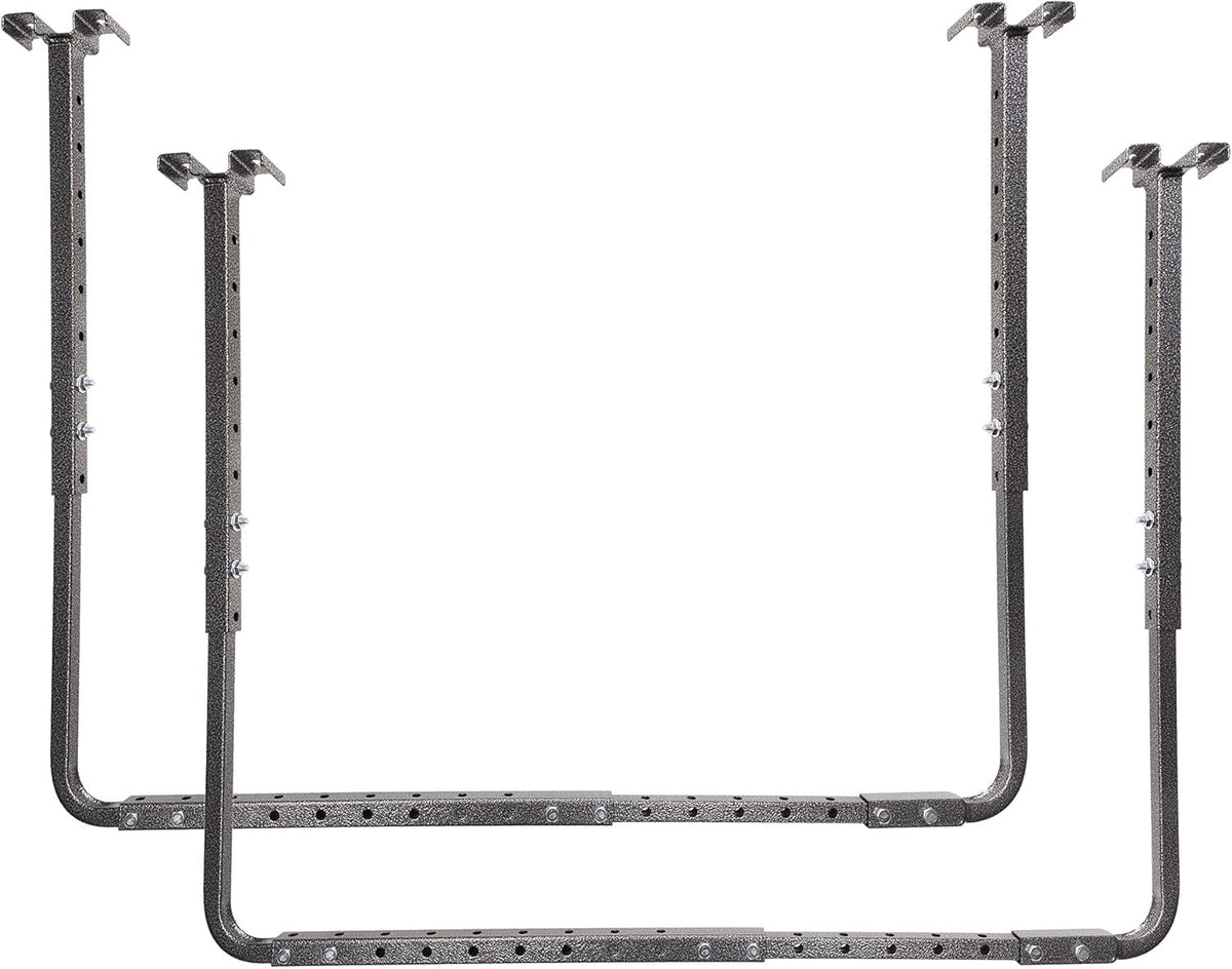 HyLoft Adjustable Garage Ceiling Mount Storage Rack Kit, Ceiling Shelving Mounts, 34 in. x 26 in., 80844-10, Hammertone
