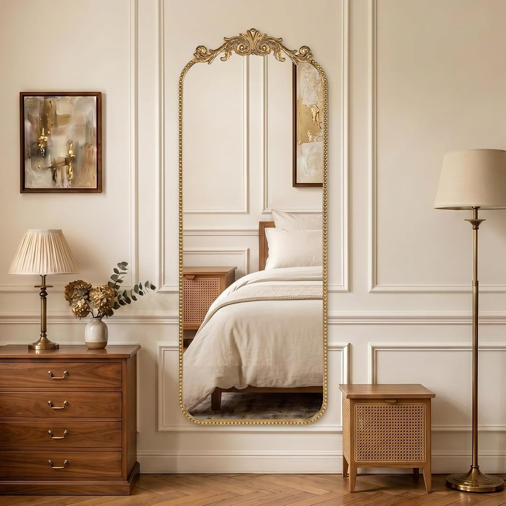 Vintage Mirror Full Length,21"x56" Full Body Mirror Beaded