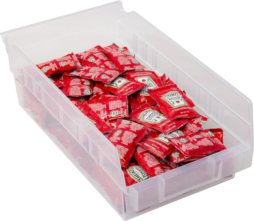 Akro-Mils 30130 Heavy Duty Plastic Shelf Bins, 12"x 6.5"x 4", ...