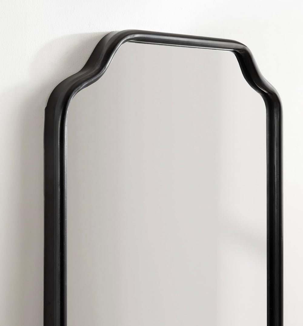Kate and Laurel Plumley Modern Scalloped Full-Body Wall Mirror